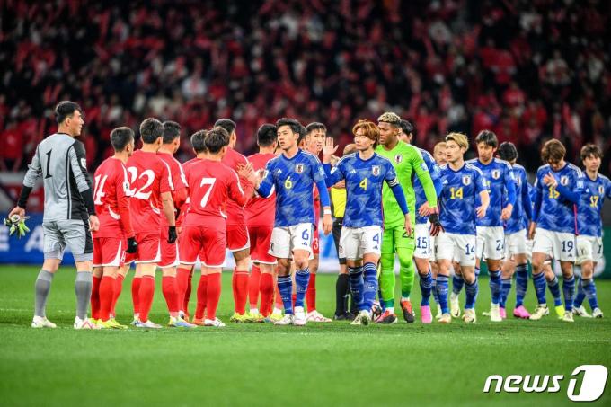 북한과 일본의 2026 북중미 월드컵 아시아지역 경기가 취소됐다. ⓒ AFP=뉴스1