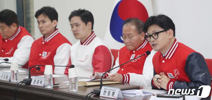 [사진] 발언하는 한동훈 비대위원장