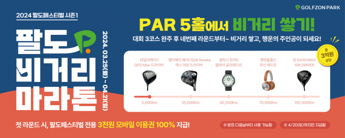골프존이 팔도페스티벌 시즌1 ‘팔도 비거리 마라톤’을 진행한다. /사진= 골프존