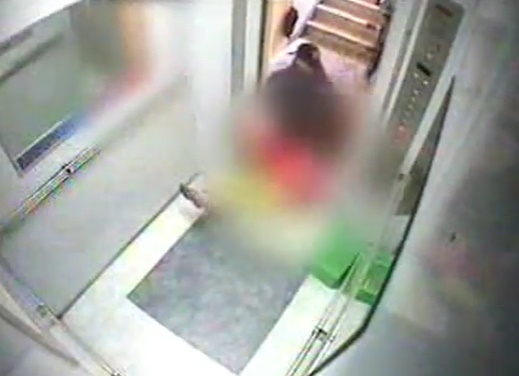 사건 당일 촬영된 CCTV. (MBN 뉴스 갈무리)