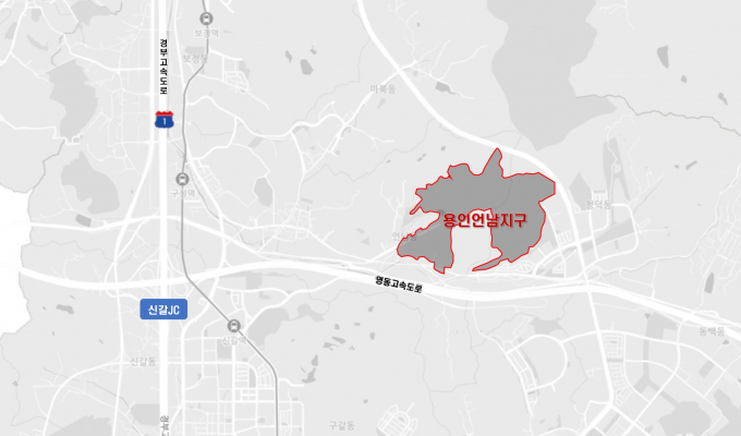 언남지구 위치도. / 사진제공=용인특례시