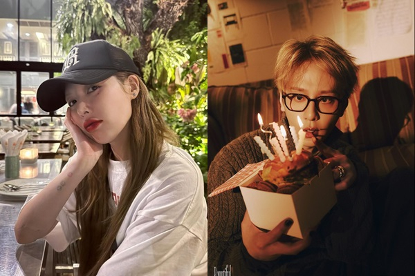 현아가 용준형의 새 앨범이 발표된 후 자신의 SNS에 신곡 ‘투모로우'(TOMORROW)를 홍보하는 게시물을 게재했다. /사진=현아, 용준형 인스타그램