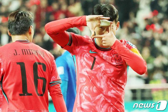 축구대표팀 공격수 손흥민. 뉴스1 ⓒ News1 민경석 기자