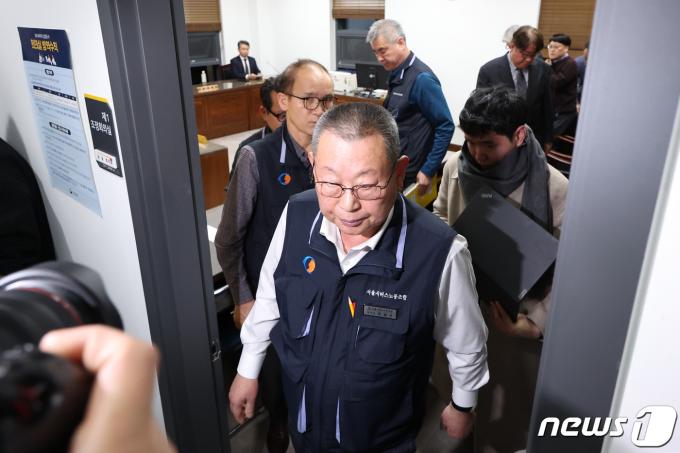 [사진] 서울시내버스 노사, 사후 교섭 진통 끝에 임금 교섭 최종 결렬