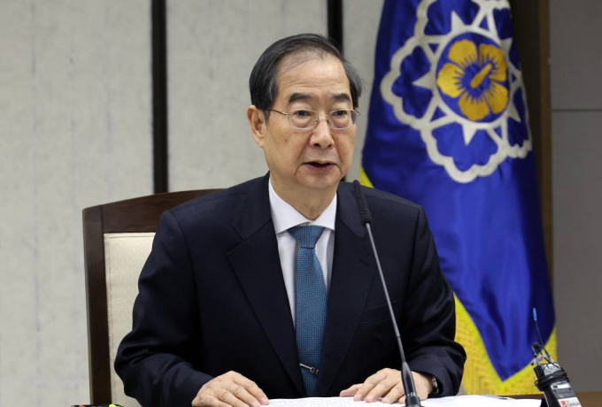 한덕수 국무총리가 공정하고 투명한 선거를 위한 방안을 발표했다. 사진은 28일 세종시 정부세종청사에서 열린 제22대 국회의원 선거 지원 관계장관회의에서 모두발언을 하고 있는 한덕수 총리. /사진= 뉴시스 