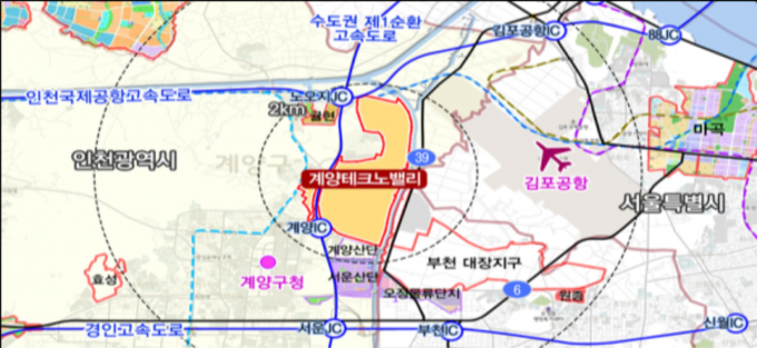  3기 신도시 '인천계양 테크노밸리 공공주택지구'가 오는 29일 주택건설공사에 착공한다. 사진은 인천계양지구 위치도. /자료=국토교통부 제공 