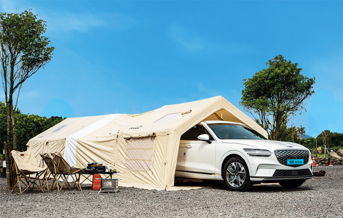  SK렌터카 제주 전기차 차박 - 차박 텐트 /사진= SK렌터카