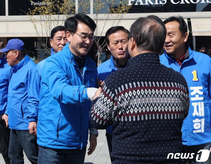 [뉴스1 PICK]'비명횡사' 박용진, 강남3구·TK 격전지 지원 유세