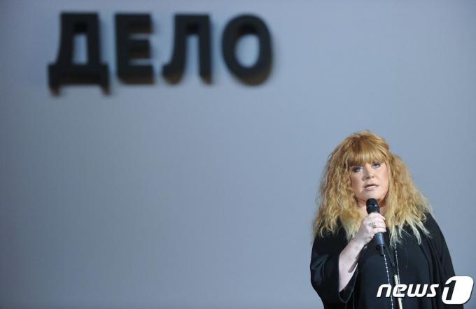 가수 심수봉이 부른 '백만송이 장미'를 러시아 버전으로 먼저 불러 전 세계적으로 이름을 알린 러시아의 레전드 팝가수 알라 푸가체바 <자료사진> ⓒ AFP=뉴스1