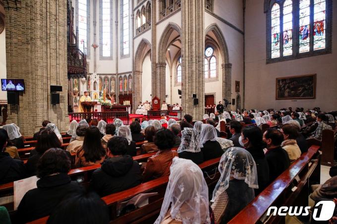 [사진] 부활절, 천주교계 주님 부활대축일 미사