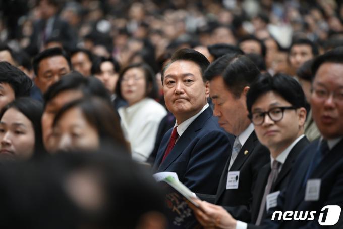 [사진] 윤 대통령, 한국교회 부활절 연합예배 참석