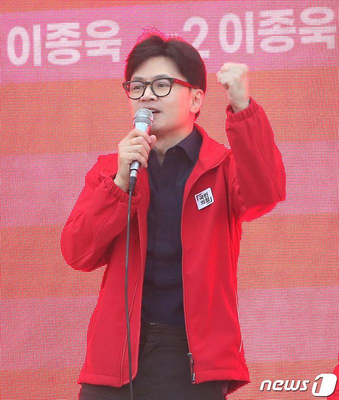 [사진] 지지 호소하는 한동훈 위원장