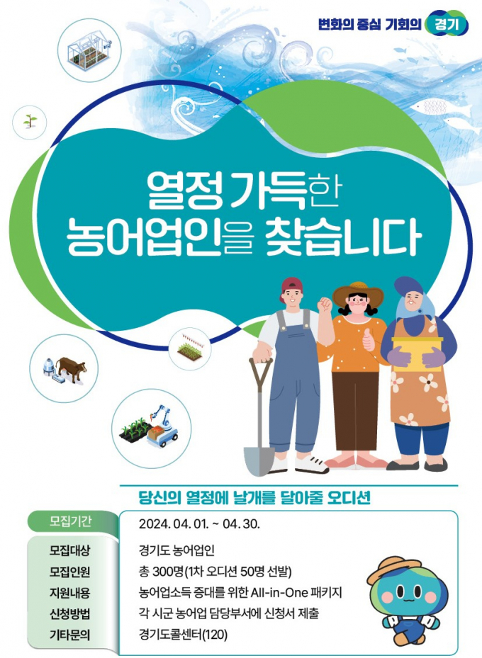'농어업소득 333 프로젝트' 안내포스터. / 자료제공=경기도