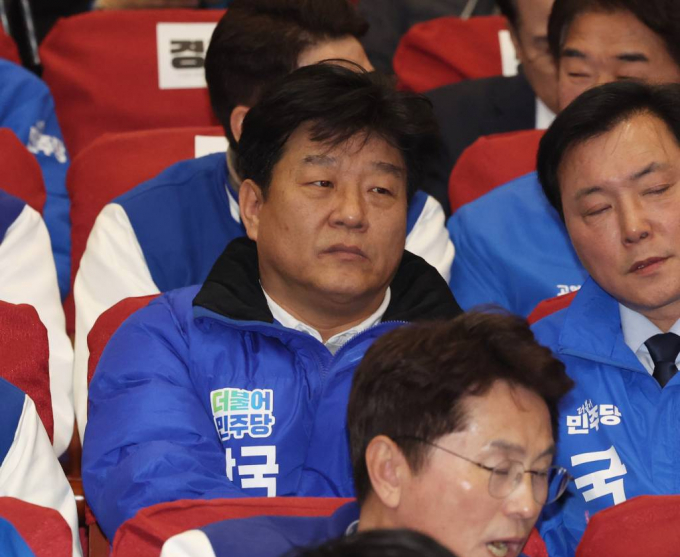 양문석 더불어민주당 경기 안산갑 후보의 '편법 대출' 논란이 이번 4·10 선거의 변수로 떠오르고 있다. 사진은 지난달 17일 서울 여의도 국회 의원회관에서 열린 제22대 총선 후보자 대회에 참석한 양문석 후보. /사진= 뉴스1  