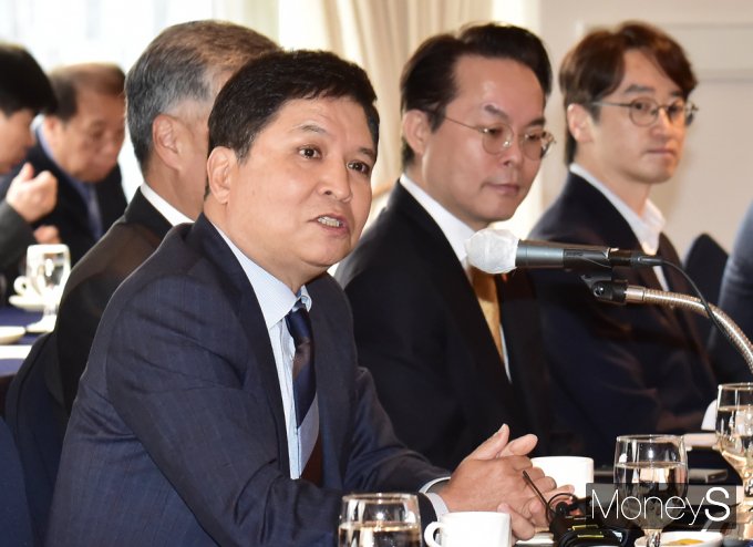[머니S포토] 개회사 전하는 윤창운 한국건설경영협회장