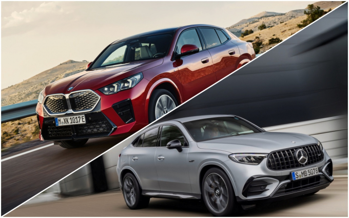 (위) BMW X2, (아래) 메르세데스-AMG GLC /사진=각 사