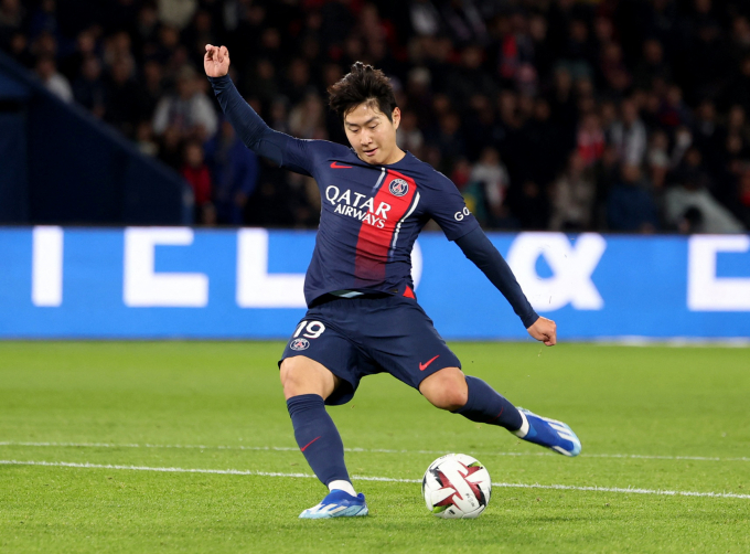 이강인이 몽펠리에전에서 넣은 환상적인 왼발 감아차기 득점이 PSG 3월의 골에 뽑혔다. /사진=로이터