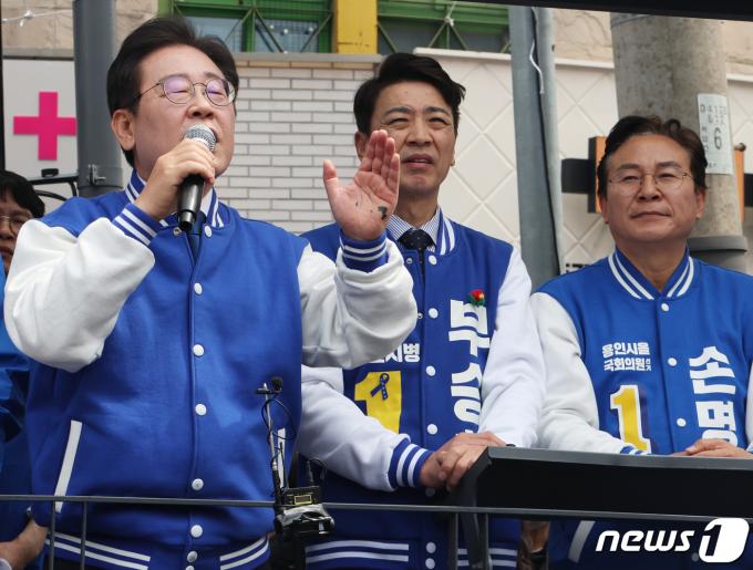 [사진] 부승찬 후보 지지 유세하는 이재명