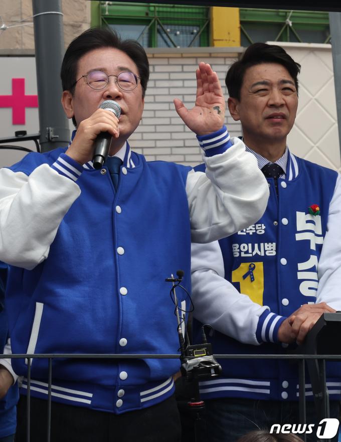 [사진] 부승찬 후보 지지 유세하는 이재명
