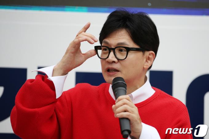 [사진] 해운대구 지지 호소하는 한동훈 위원장
