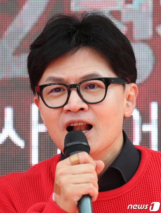 [사진] 지지 호소하는 한동훈 위원장