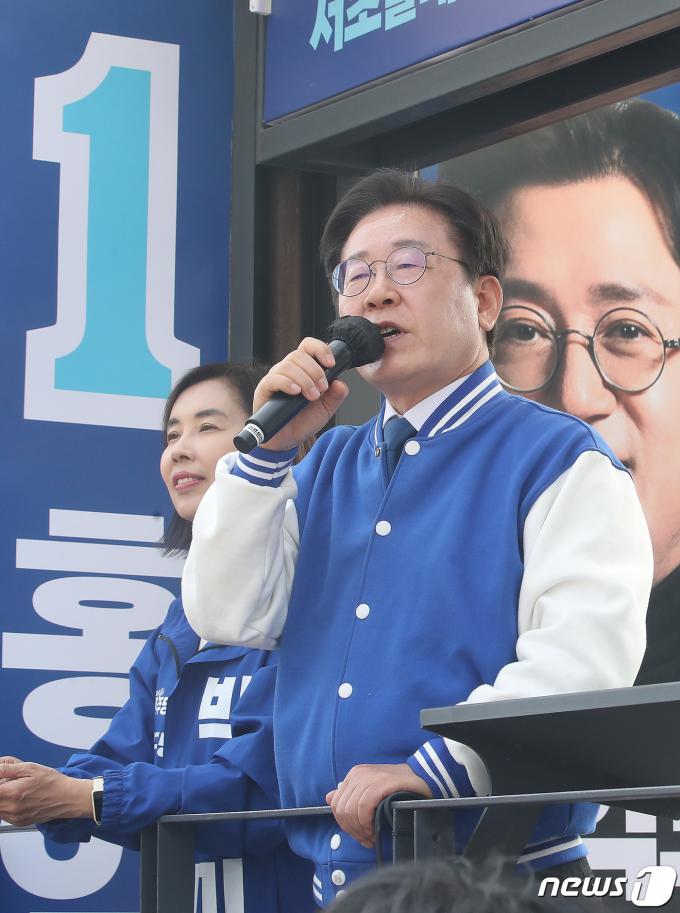[사진] 지지 호소하는 이재명 대표