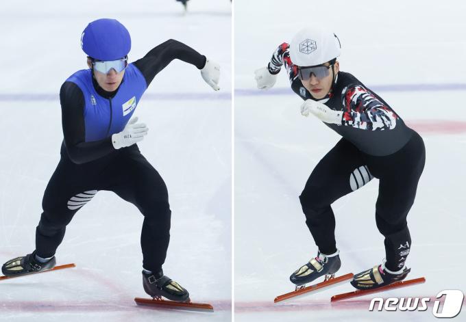 [사진] 1000m 만남 불발 된 황대헌·박지원