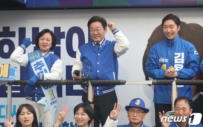 [사진] 경기 하남 찾은 이재명 대표