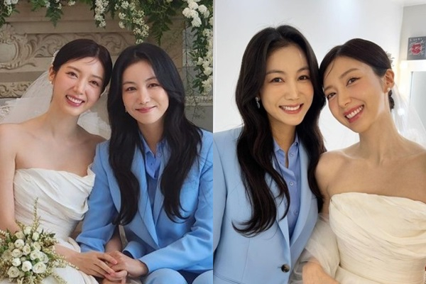 김옥빈이 동생 채서진의 웨딩을 축하했다.  /사진=김옥빈 인스타그램