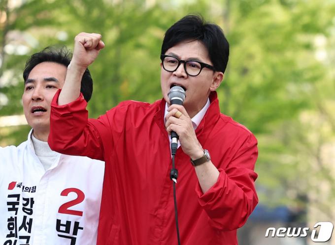 [사진] 한동훈, 서울 강서 집중유세