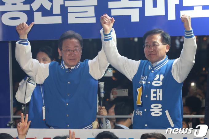 [사진] 총력유세 펼치는 이재명 대표