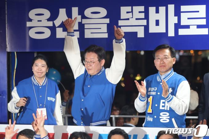 [사진] 공식 선거운동 마지막날, 이재명 대표의 유세