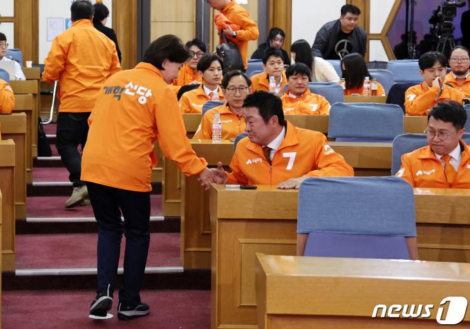 [사진] 상황실 나서는 양향자 원내대표