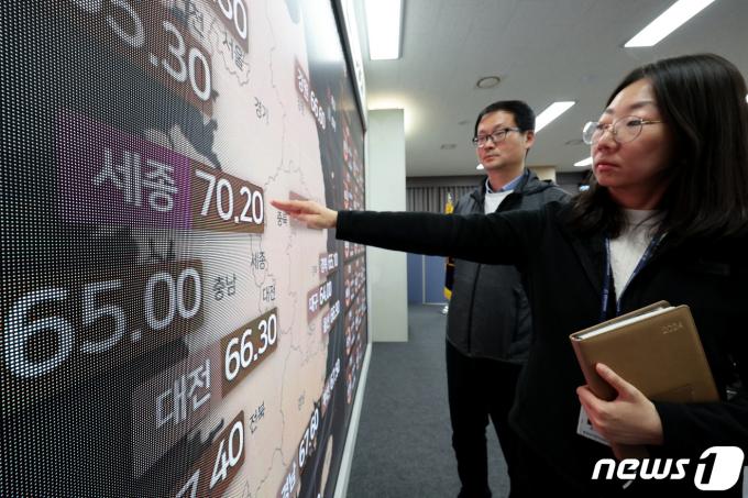 [사진] 전국에서 유일하게 70% 투표율 넘긴 세종시