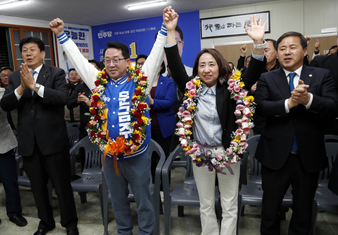 전남 고흥·보성·장흥·강진에 출마한 문금주 더불어민주당 후보가 압도적인 표차로 당선을 확정지었다. /사진=뉴시스 
