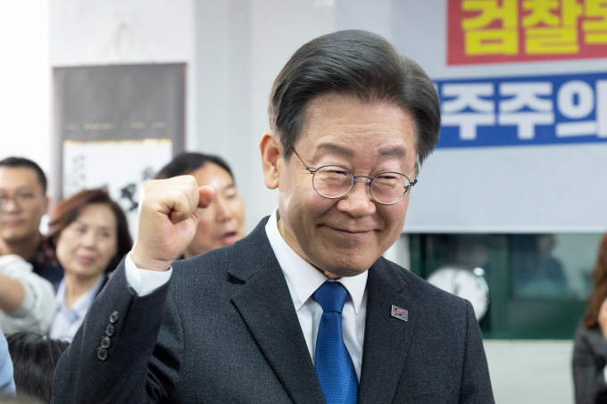 제22대 국회의원선거 인천 계양을 지역에 출마한 이재명 더불어민주당 대표의 당선이 확실해졌다.  /사진=뉴스1(공동취재단)