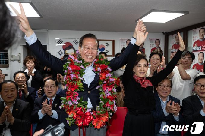 [사진] 권영세, 용산 당선 확실