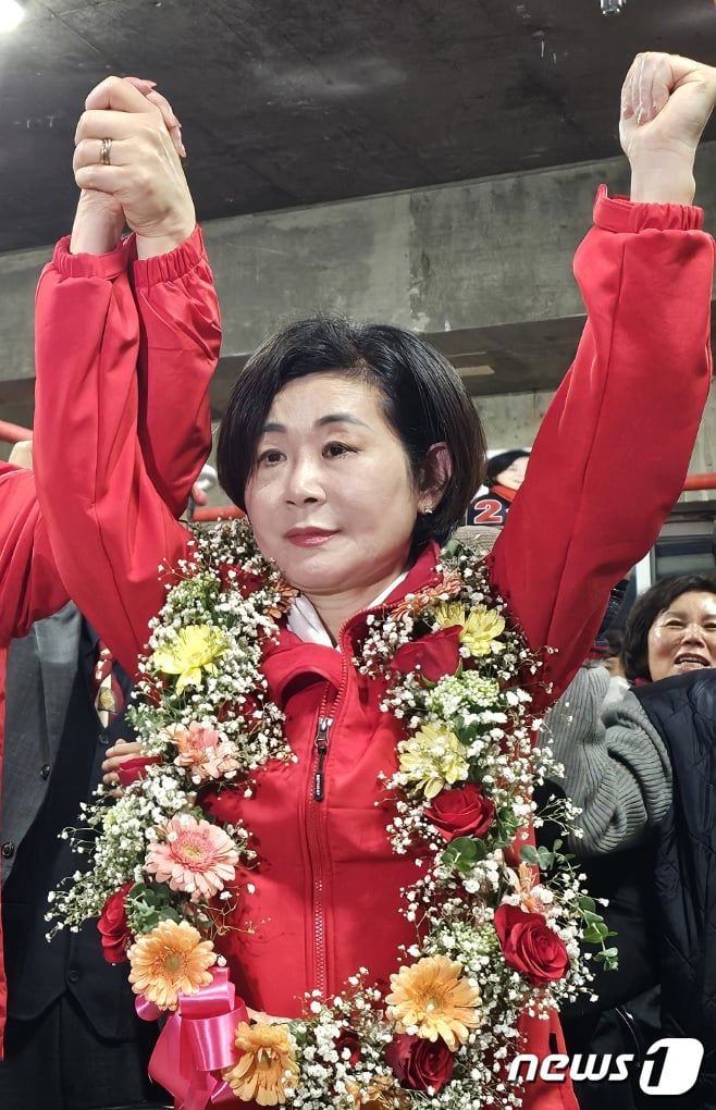 [사진] 국민의힘 김희정, 당선 확실