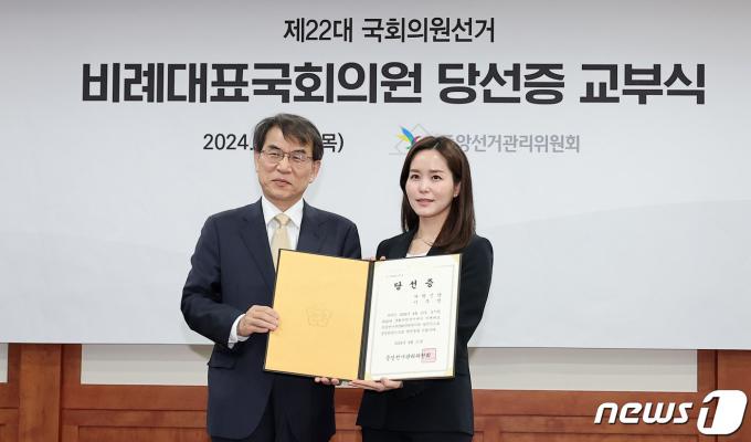 [사진] 당선증 펼친 이주영