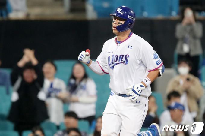 삼성 라이온즈 강민호. /뉴스1 DB ⓒ News1 공정식 기자