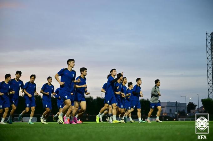 [사진] U-23 아시안컵 훈련하는 대표팀