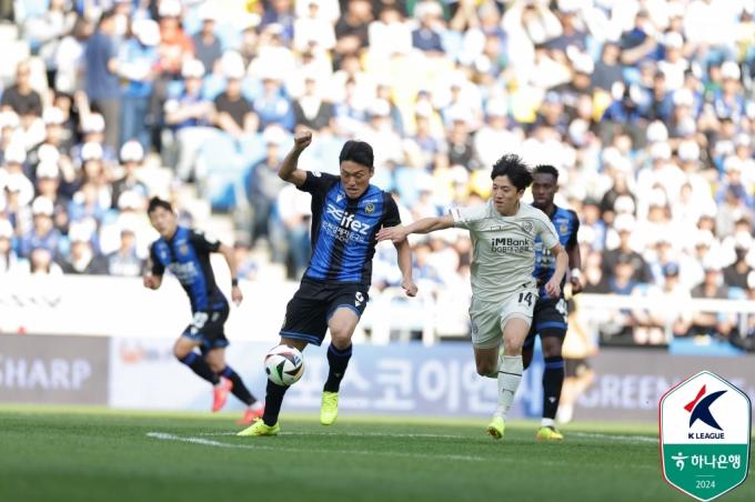 대구FC와 인천 유나이티드가 1-1로 비겼다. (한국프로축구연맹 제공)