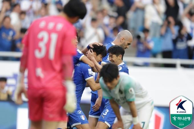 수원 삼성이 K리그2에서 3연승을 이어갔다. (한국프로축구연맹 제공)