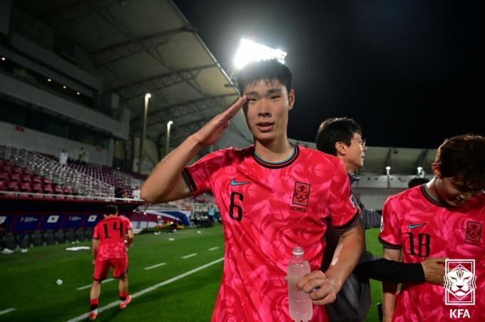 후반 결승골을 터트린 이영준 (대한축구협회 제공)