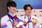 항저우 아시안게임에서 따낸 메달들을 보이고 있는 황선우와 김우민 2023.9.30/뉴스1 ⓒ News1 신웅수 기자