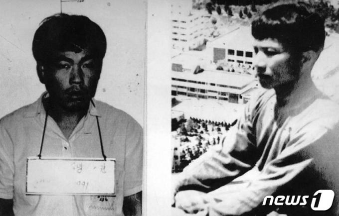 살인 및 시신 유기, 납치, 성폭행, 인신매매 등의 혐의로 사형 선고를 받은 성태수(왼쪽)와 무기징역형을 선고 받은 공범 서동원.  (SNS 갈무리) ⓒ 뉴스1
