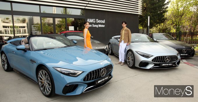 [머니S포토] 시선강탈! 벤츠 AMG SL 63 4MATIC+ 마누팍투어