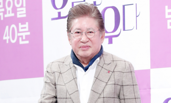  배우 김용건이 70대 늦둥이 아빠가 된 소감을 전했다. 사진은 지난 2019년 2월 서울 강남구 논현동 임피리얼팰리스 호텔에서 열린 MBN 예능프로그램 '오늘도 배우다' 제작발표회에 참석한 배우 김용건. /사진=머니투데이