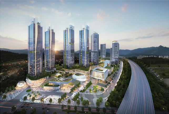 한국토지주택공사(LH)는 화성동탄2 헬스케어 공모·상장 리츠(REITs, 부동산투자회사) 사업의 우선협상대상자로 '엠디엠플러스'를 선정했다. 오는 6월 사업 협약을 체결할 계획이다. 사진은 화성동탄2 헬스케어 리츠 조감도./사진제공=LH