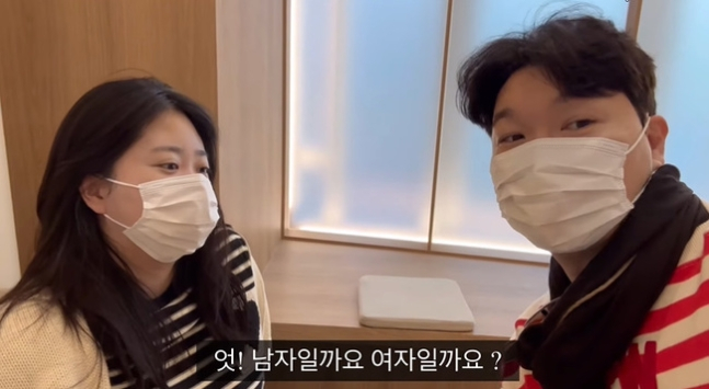 시험관 시술로 임신에 성공한 박수홍, 김다예 부부가 2세 성별을 공개했다. /사진=‘박수홍 행복해다홍’ 채널 영상 캡처